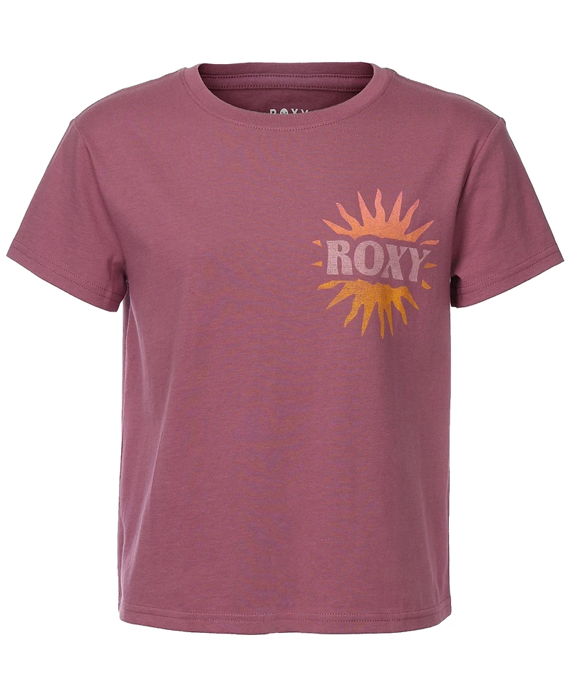 Roxy Girls 7-16 Waves and Rays Boyfriend Crewneck T-Shirt