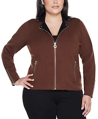 Belldini Plus Black Label Motorcycle Sweater Jacket