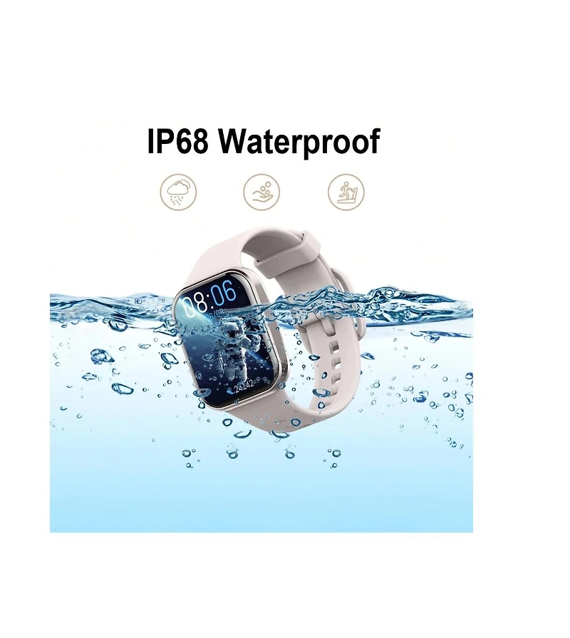 Ruxing Smart Smart Watch, 2024 Fitness Tracker Watch For Men Women, 1.69'' Touch Smartwatch Fitness Watch With Heart Rate Monitor/Pedometer/Sleep Moni