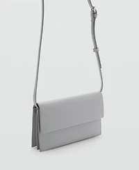Mango Women's Flap Crossbody Bag