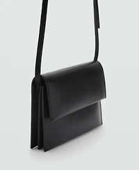 Mango Women's Flap Crossbody Bag