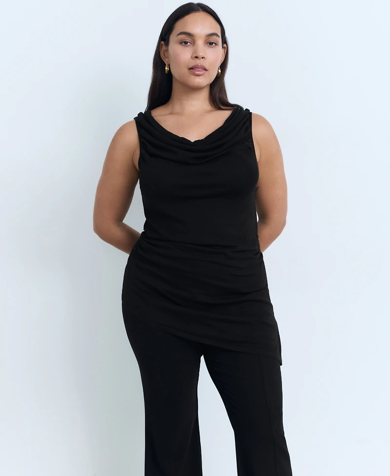 Mango Women's Draped Knitted Top