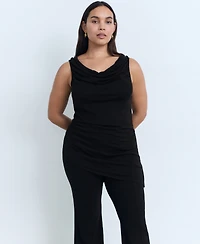 Mango Women's Draped Knitted Top