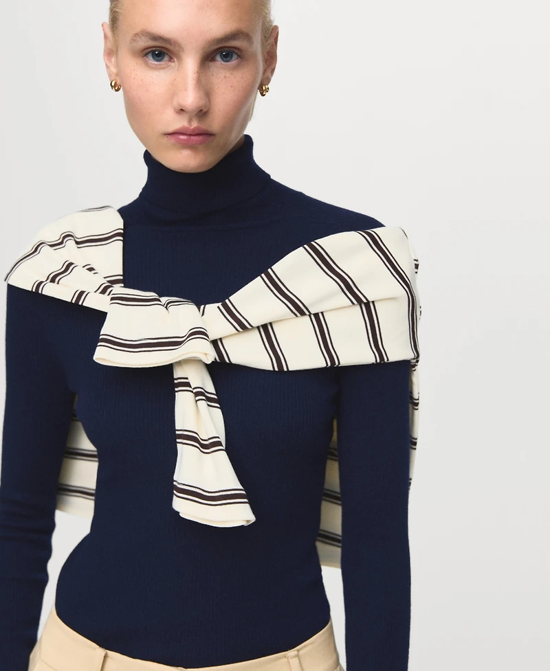 Mango Women's Turtleneck Wool Sweater