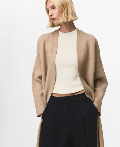 Mango Women's Long Knitted Cardigan