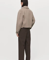 Mango Women's Wool Bomber Jacket