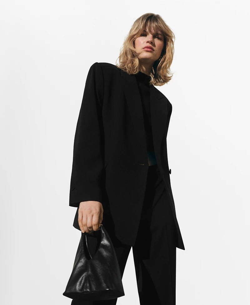 Mango Women's Double-Breasted Suit Jacket