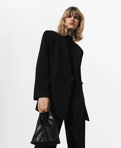 Mango Women's Double-Breasted Suit Jacket
