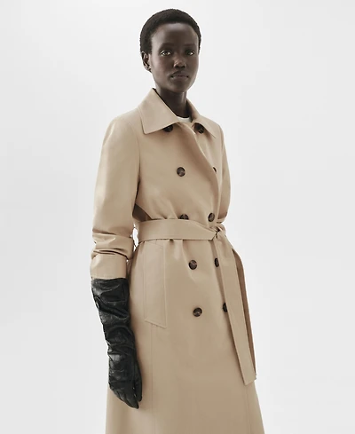 Mango Women's Classic Cotton Trench Coat