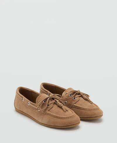 Mango Women's Laces Deck Shoes