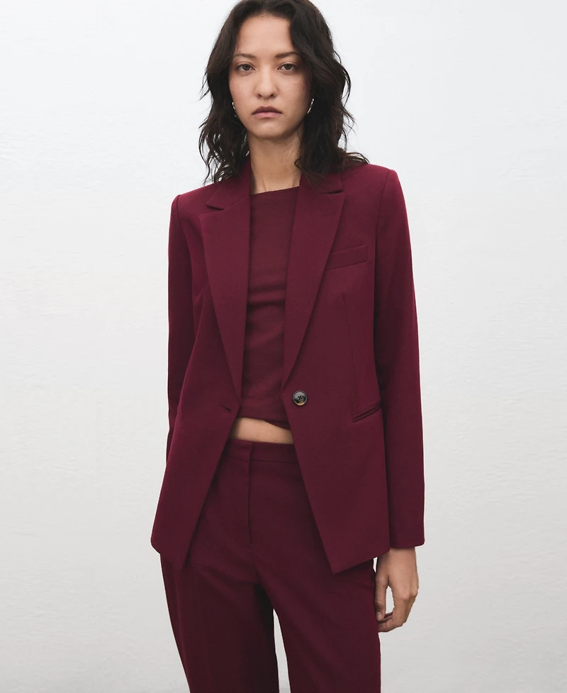 Mango Women's Straight Suit Pants