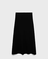 Mango Women's Flared Knitted Skirt