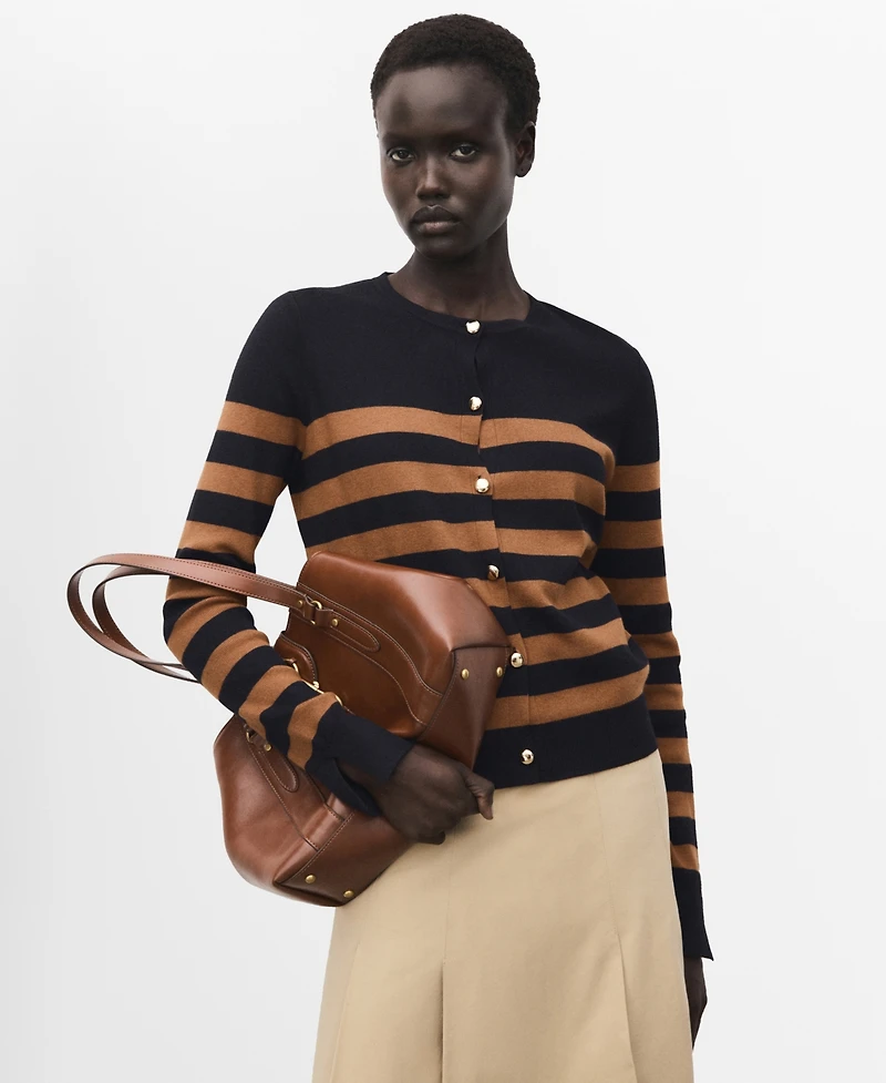 Mango Women's Cuff Opening Cardigan