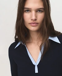 Mango Women's Combined Shirt-Collar Sweater