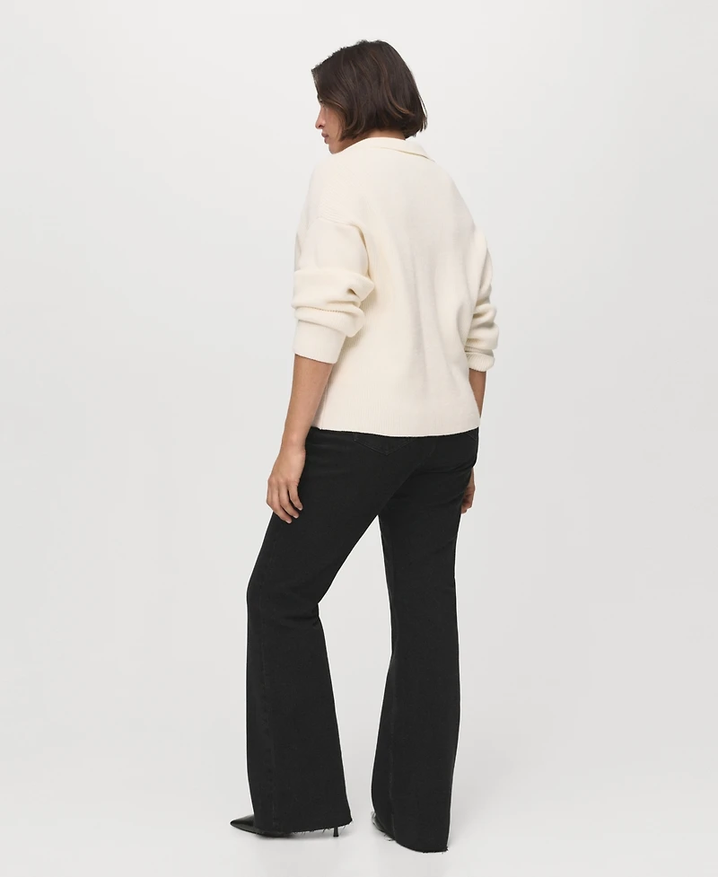 Mango Women's Fiona Flared Mid-Rise Jeans