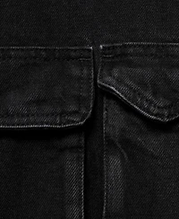 Mango Women's Pockets Oversized Denim Parka