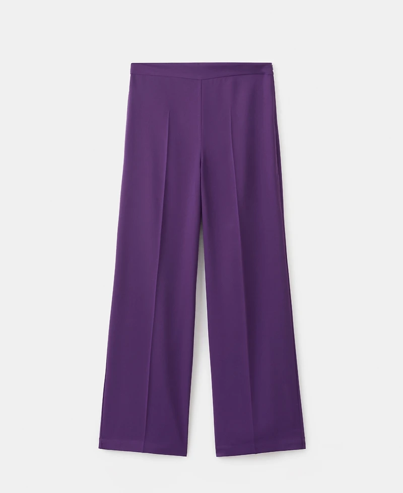 Mango Women's Satin Straight-Fit Pants