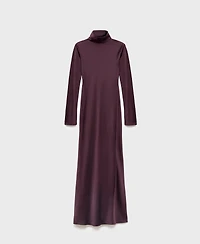 Mango Women's Satin High-Neck Dress