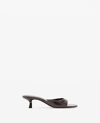 Mango Women's Kitten Heel Sandals