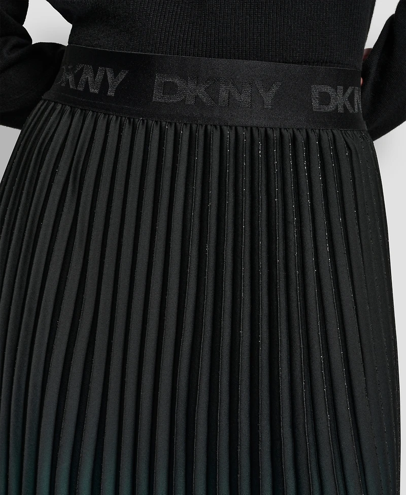 Dkny Women's Pleated Ombre Pull-On Skirt