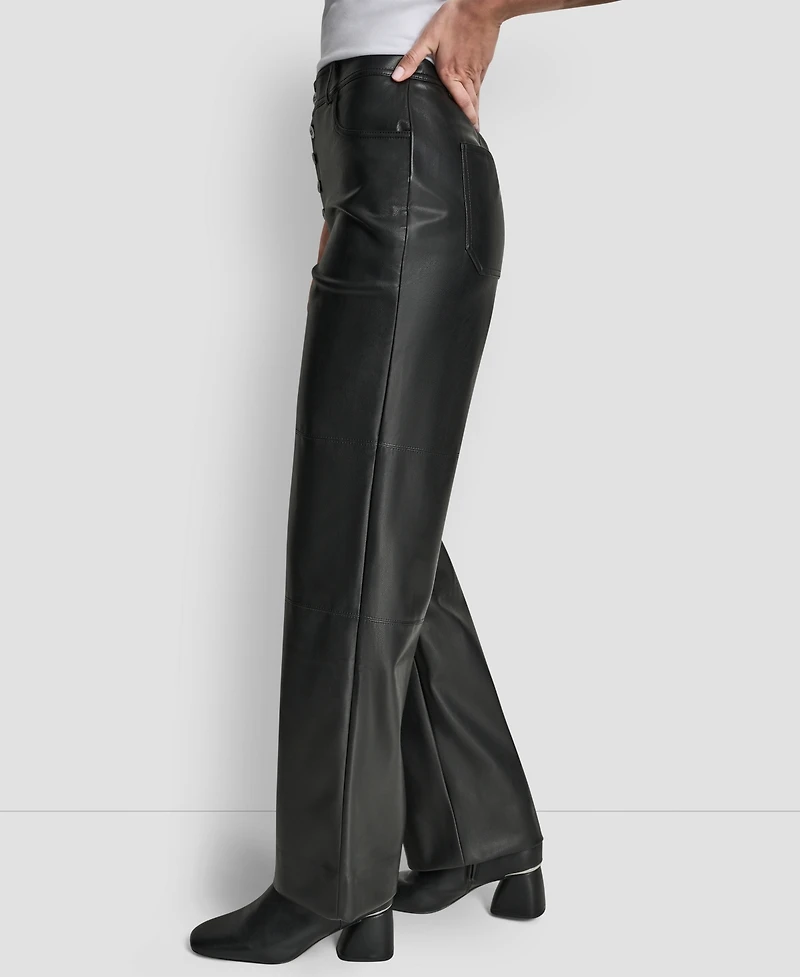 Dkny Women's Seamed Straight-Fit Pants
