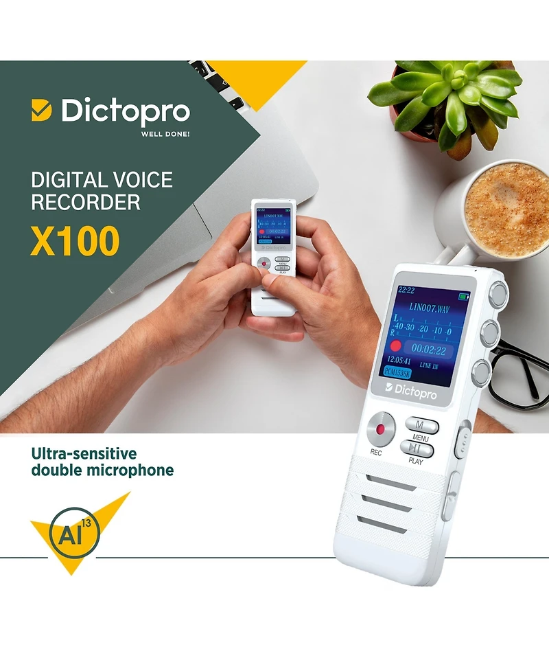 Treblab X100 Digital Voice Recorder