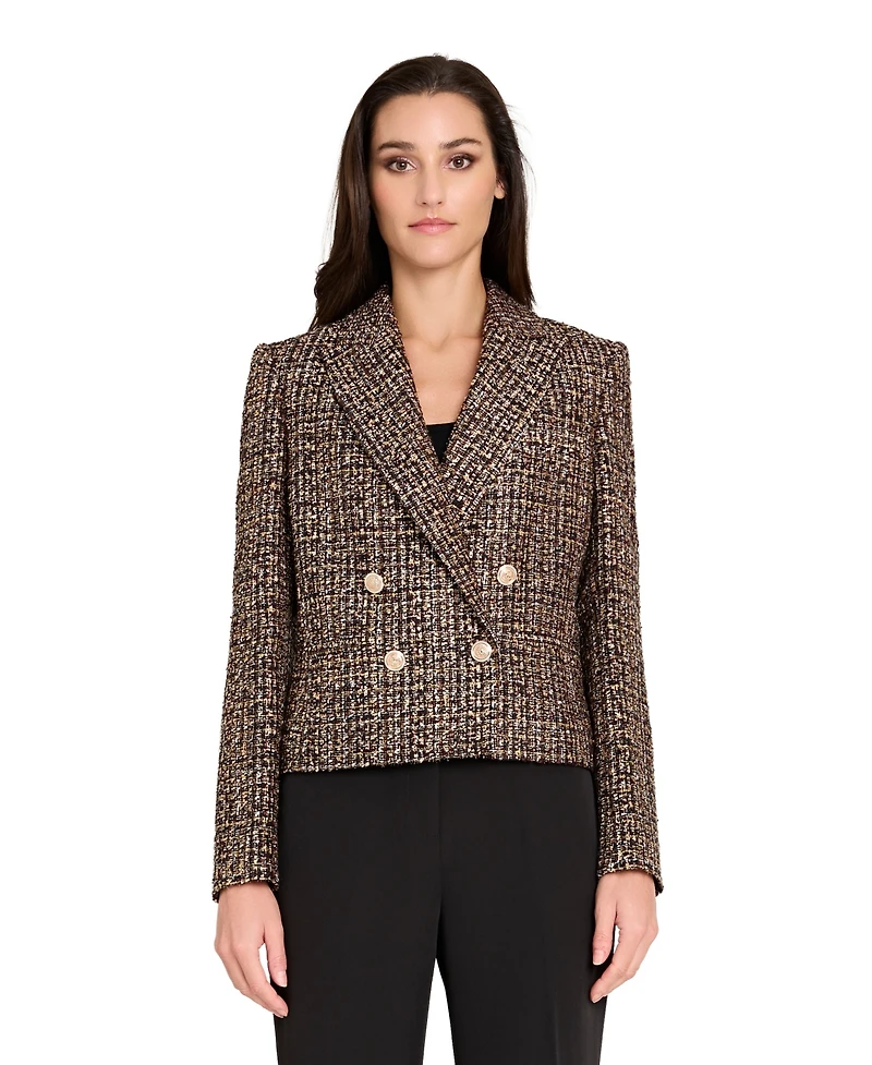 Tahari Asl Women's Boucle Cropped Jacket