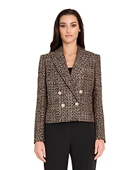 Tahari Asl Women's Boucle Cropped Jacket
