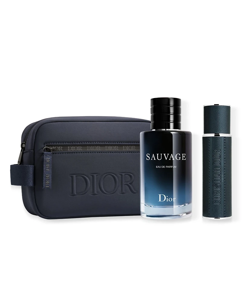 Dior 3-Pc Sauvage Eau De Parfum and Travel Spray Gift Set