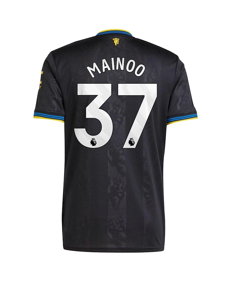 Adidas Men's Kobbie Mainoo Black Manchester United 2025/26 Third Replica Player Jersey