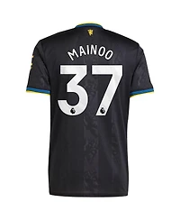Adidas Men's Kobbie Mainoo Black Manchester United 2025/26 Third Replica Player Jersey