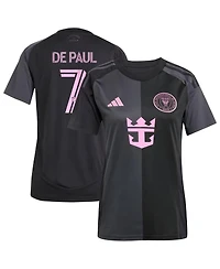 Adidas Women's Rodrigo De Paul Black Inter Miami Cf 2025 The Fortitude Kit Replica Player Jersey