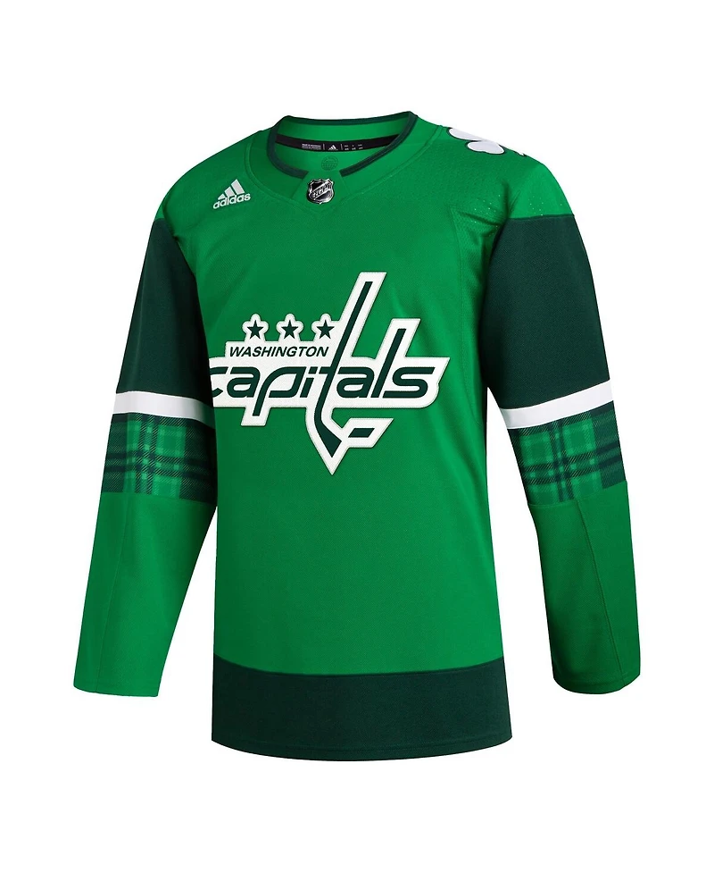 Adidas Men's Kelly Green Washington Capitals 2023 St. Patrick's Day Primegreen Authentic Jersey