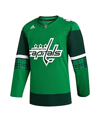 Adidas Men's Kelly Green Washington Capitals 2023 St. Patrick's Day Primegreen Authentic Jersey