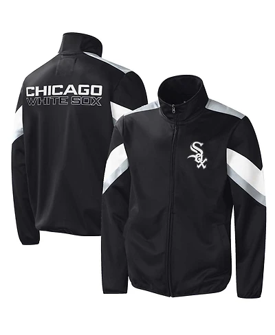 G-iii Sports by Carl Banks Men's Black Chicago White Sox Earned Run Full-Zip Jacket