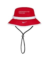 Nike Men's Red Team Usa Apex Sideline On-Field Dri-fit Boonie Bucket Hat