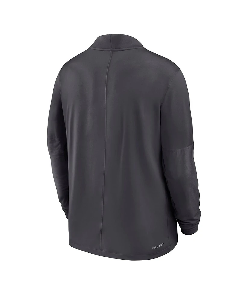 Nike Men's Anthracite Team Usa Dri-fit Half-Zip Pullover Sweatshirt