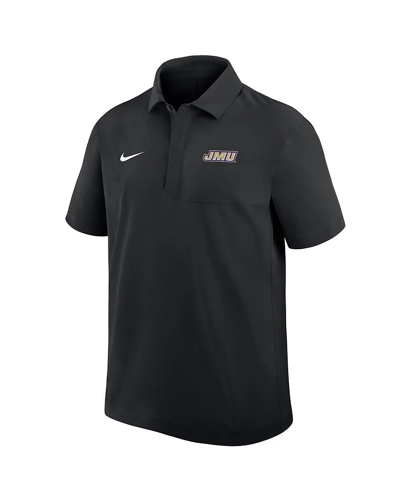 Nike Men's Black James Madison Dukes 2025 Sideline Polo Shirt