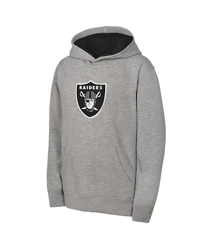 Outerstuff Big Boys and Girls Gray Las Vegas Raiders Prime Hoodie