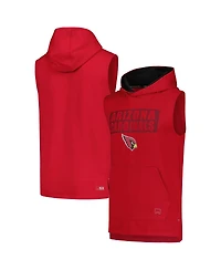 Msx by Michael Strahan Men's Cardinal Arizona Cardinals Marathon Sleeveless Pullover Hoodie