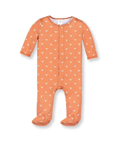 ZooZatz Baby Boys and Girls Texas Orange Texas Longhorns Magnetic Closure Sleeper