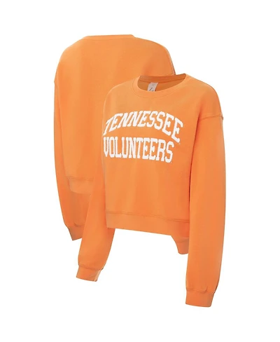 ZooZatz Women's Tennessee Orange Volunteers Chenille Cropped Sweatshirt