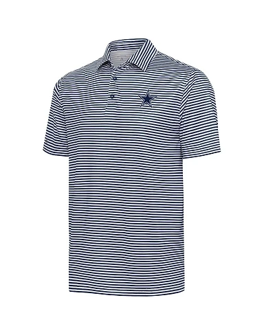 Antigua Men's Navy/White Dallas Cowboys Skills Polo Shirt