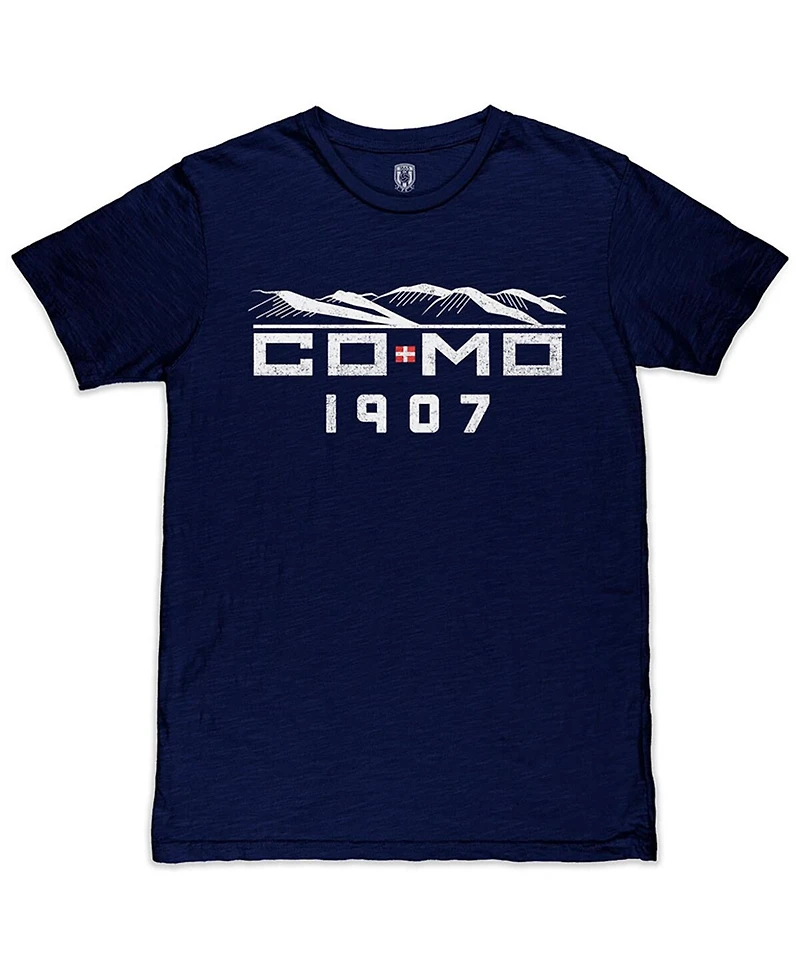 1863FC Men's Navy Como 1907 Landmark Slub T-Shirt