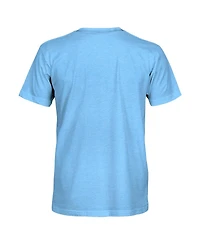 1863FC Men's Light Blue West Ham United Left Mono Badge Vintage Tri-Blend T-Shirt