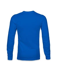 1863FC Men's Blue Leicester City Color Badge Long Sleeve T-Shirt