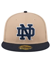 New Era Men's Khaki Notre Dame Fighting Irish Two-Tone 59FIFTY Fitted Hat