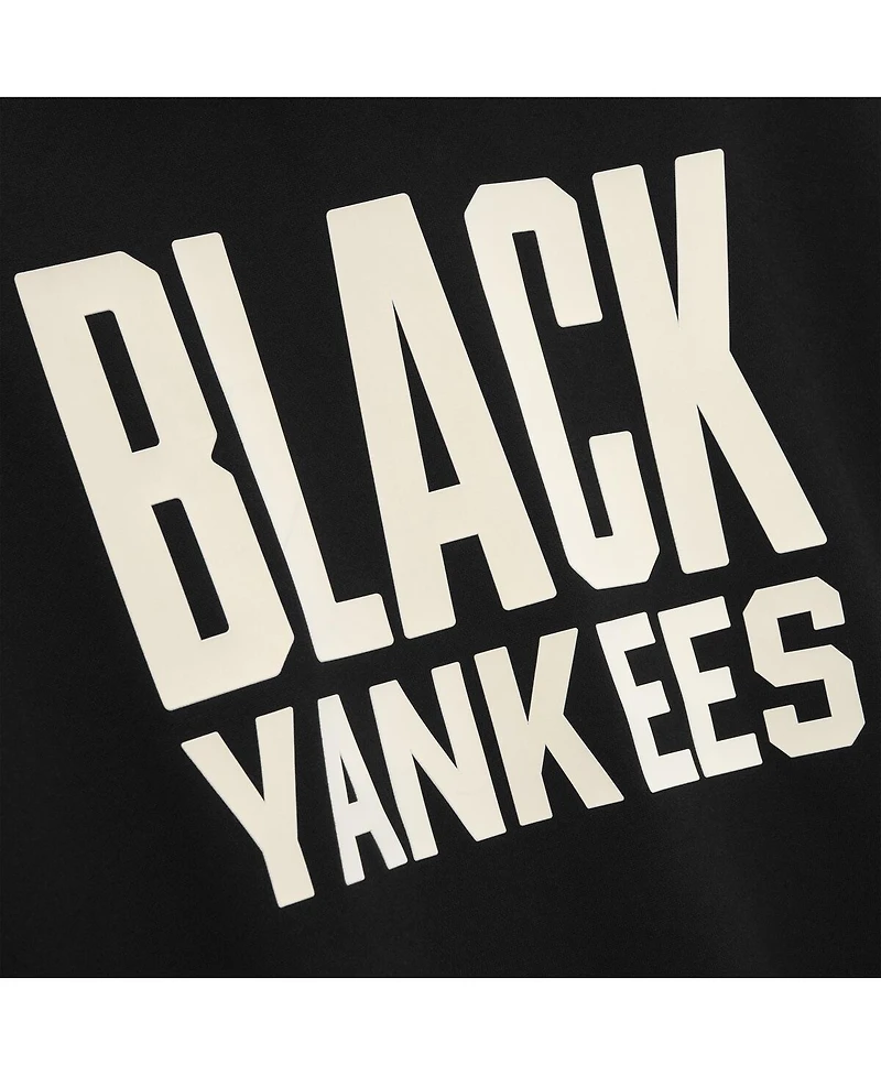 Fear of God Men's Black Yankees Negro Leagues Baseball Museum Fleece Pullover Hoodie