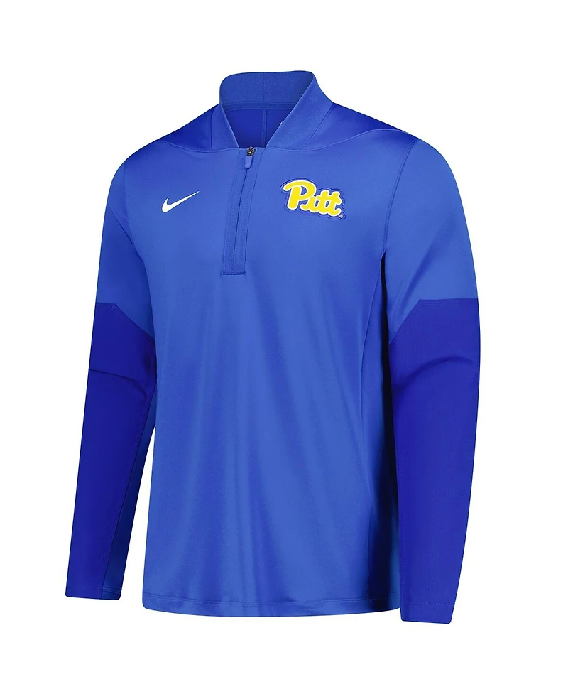 Nike Men's Royal Pitt Panthers Dri-fit Half-Zip Pullover Sweatshirt