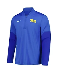 Nike Men's Royal Pitt Panthers Dri-fit Half-Zip Pullover Sweatshirt